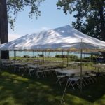A picture of tent rentals set up in Monroe County, MI